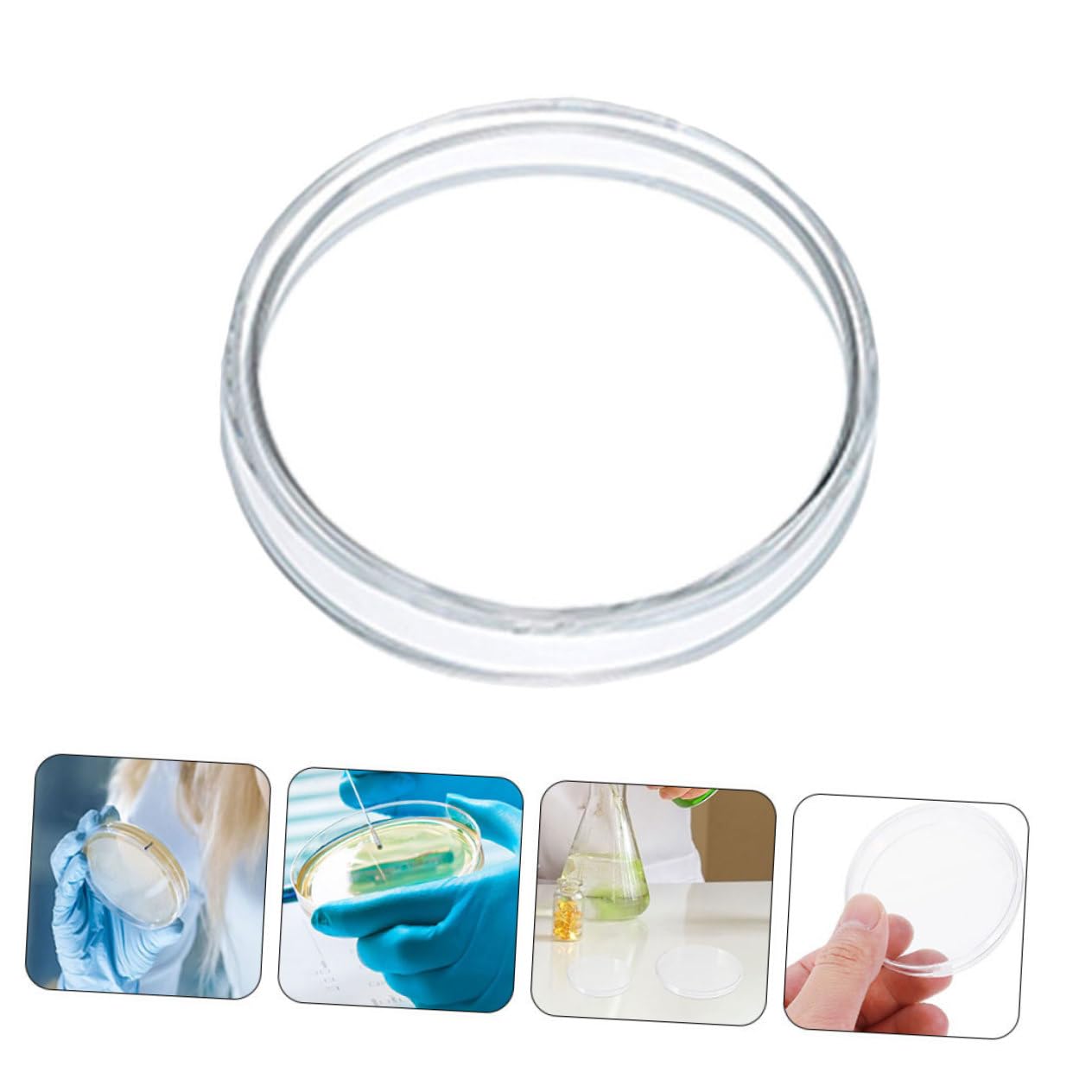 10pcs Plastic Petri Dish Petri Dishes for Equipment Culture Dish Petri Tray Petri Holder Petri Dishes with Lids Agar Dishes Petri Dish with Lid Petri Plates Agar Plates VILLFUL