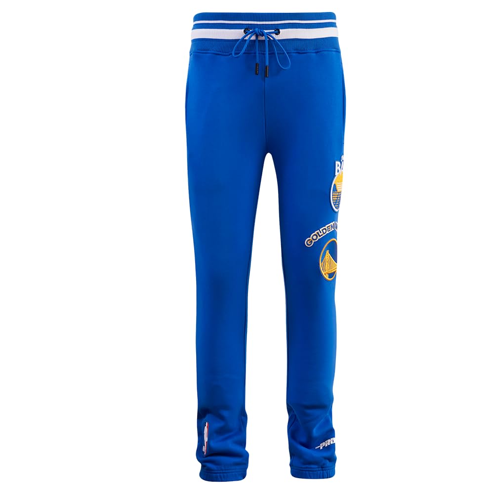Pro Standard Mens NBA Golden State Warriors Retro Classics Sweatpant Royal Blue M