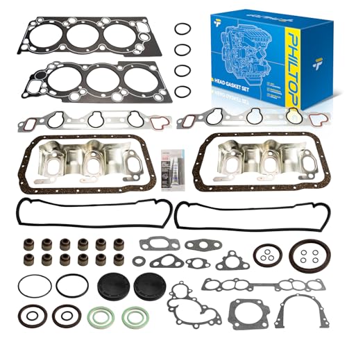 Image of PHILTOP Head Gasket Set for 4Runner Pickup 1988-1995, T100 1993-1994 | Head Gasket Kit for Toyota Pickup 4Runner 1988-1995 3.0L, T100 1994 3.0L, 1993, OE# HS9728PT1, HS54185, HS33351, HS13150