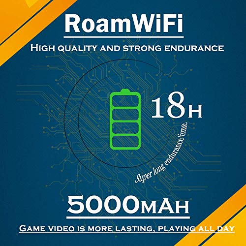 Roamwifi 4G Lte Mobile Hotspot In 160+ Countries,With Us 50Gb & Global 1Gb Data 60Day, Dual_Band #TOP2