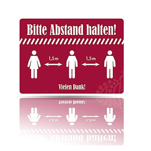 CALIPSO Obs klistermärke Håll avstånd Skyltar inbjudan till sociala avstånd minsta avstånd 1,5 meter självhäftande folie starkt grepp 1 st fyrkantigt klistermärke lätt att fästa