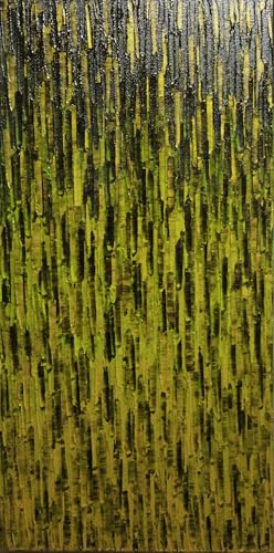 Tableau original vert et or 80x40 cm pour illuminer la décoration de votre chambre