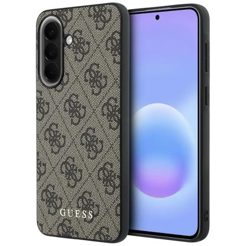 Coque Samsung Galaxy A37 Guess 4G marron classique pour smartphone