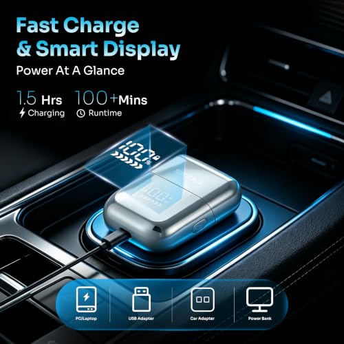 Image of SEIGA Mini Electric Foil Shaver for Men, Rechargeable with Travel Pouch