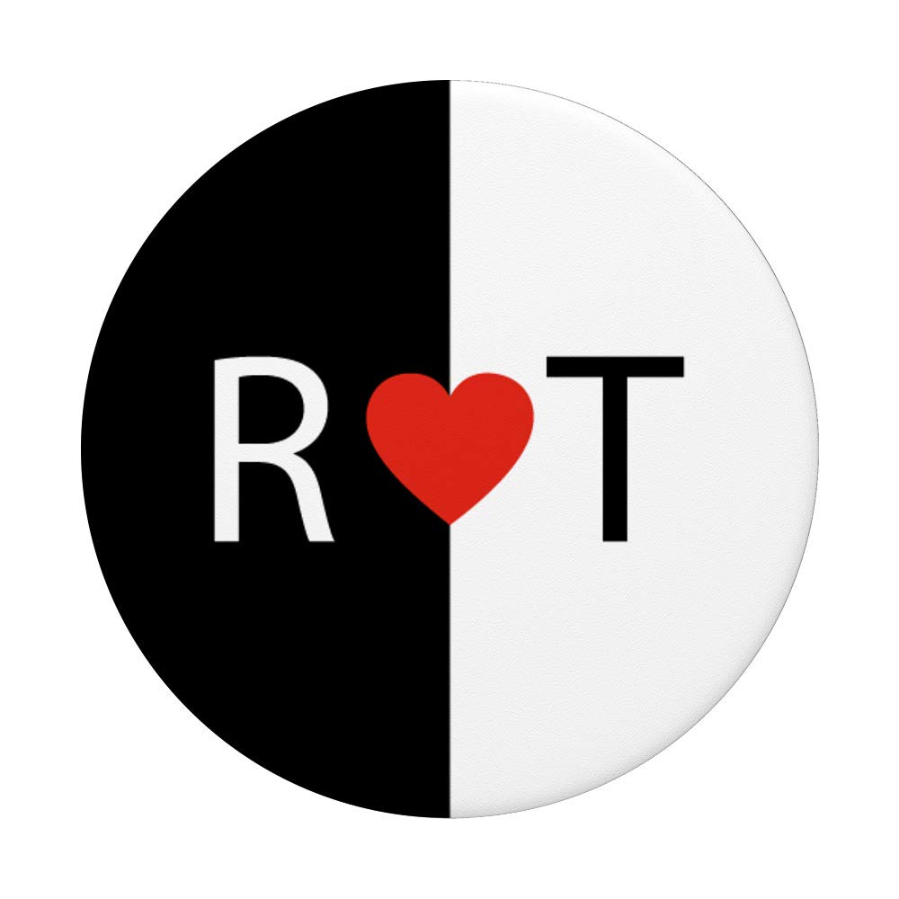 ●T-LOVE Amazon.com: R love T letters Heart Black & White monogram