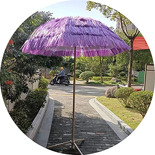 Φ2m/6,6 Piedi Giardino Rotondo della Paglia da Esterno simulato, Parasole di Spiaggia tilzi, Protezione Solare, utilizzata per Padiglione, Balcon, terrac, Senza Base