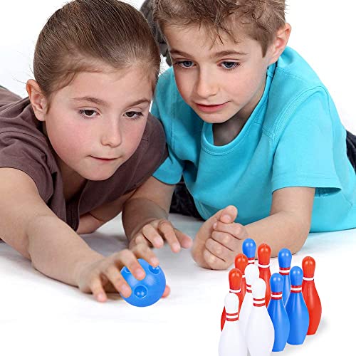 Gamie Bowling Set for Kids, 4 Mini Sets, Each Set Includes 10 Pins and 2 Balls, Durable Plastic Indoor and Outdoor Game, Fun Carnival and Birthday Party Activity for Boys and Girls - Thumbnail 4