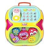 Holz Block Pädagogisches Spielzeug Frühere Lernen Aktivität Würfel Spielzeug Pädagogische Tätigkeit Spielzeug Jungen und Mädchen Spielzeug Pädagogische Baby Geschenke (Farbe: gelb, Größe: Kostenlose G