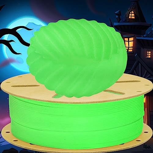 DO3D 3D Filament Glowing in Dark Green PLA Printer Material, Tidy