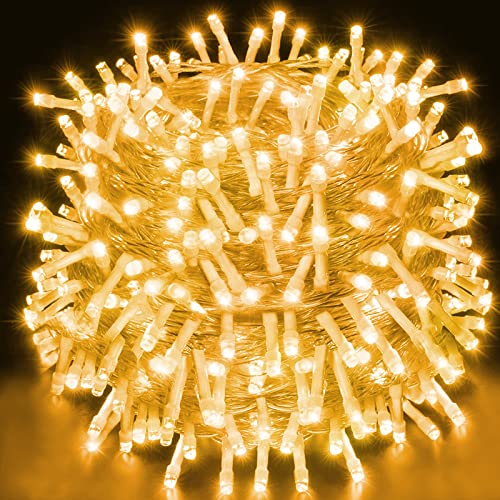 WEARXI 25M 1000 LED Lichterkette Außen Weihnachten, LED Lichterkette Weihnachtsbaum, 8 Modi IP44 & Memory Weihnachtsbeleuchtung Außen, LED Weihnachtsdeko Aussen, Deko Weihnachtsbaum, Garten, Balkon Cover