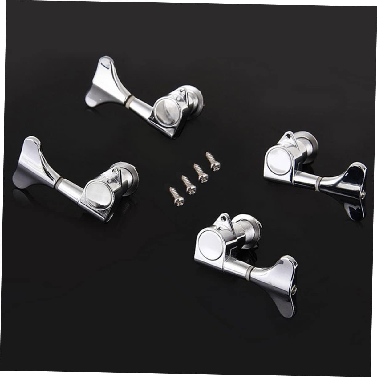 SHOWERORO Replacement Bass Guitar Tuners Tuning Keys Zinc Alloy Sealed Nose Design for Professionals Amateurs