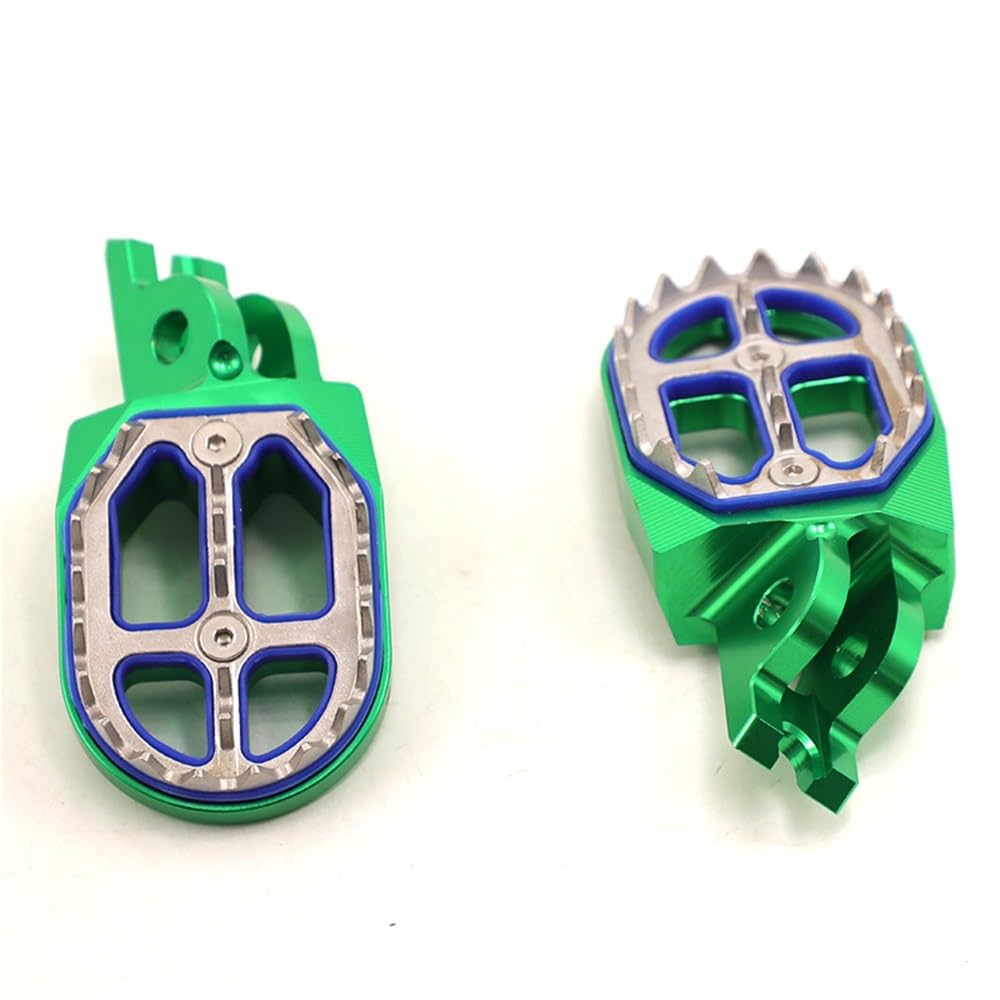Repose-pieds de moto tout-terrain KX450 pedales alu CNC acier inoxydable 2009-2021