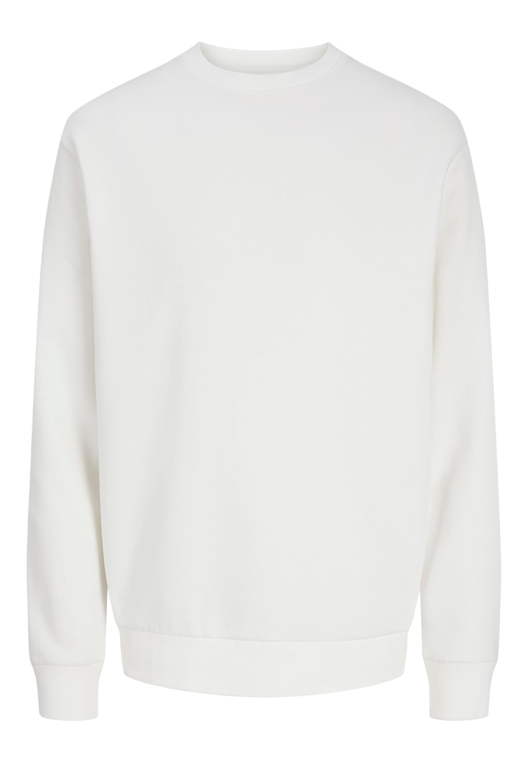 JACK & JONES Men's Jjebradley Sweat Crew Noos Sweater, Cloud Dancer, M