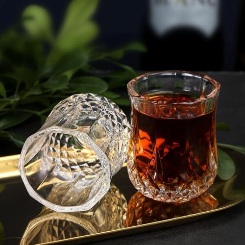 Image of WRINGO Shot Glass for Espressos, Spirits & Liquors,Whiskey, Vodka Shot, Tequila Shot, Wine Tasting, Cocktail Pour, Bar Accessory & Home Decor Parties Glasses Set of 6 (WR-04)