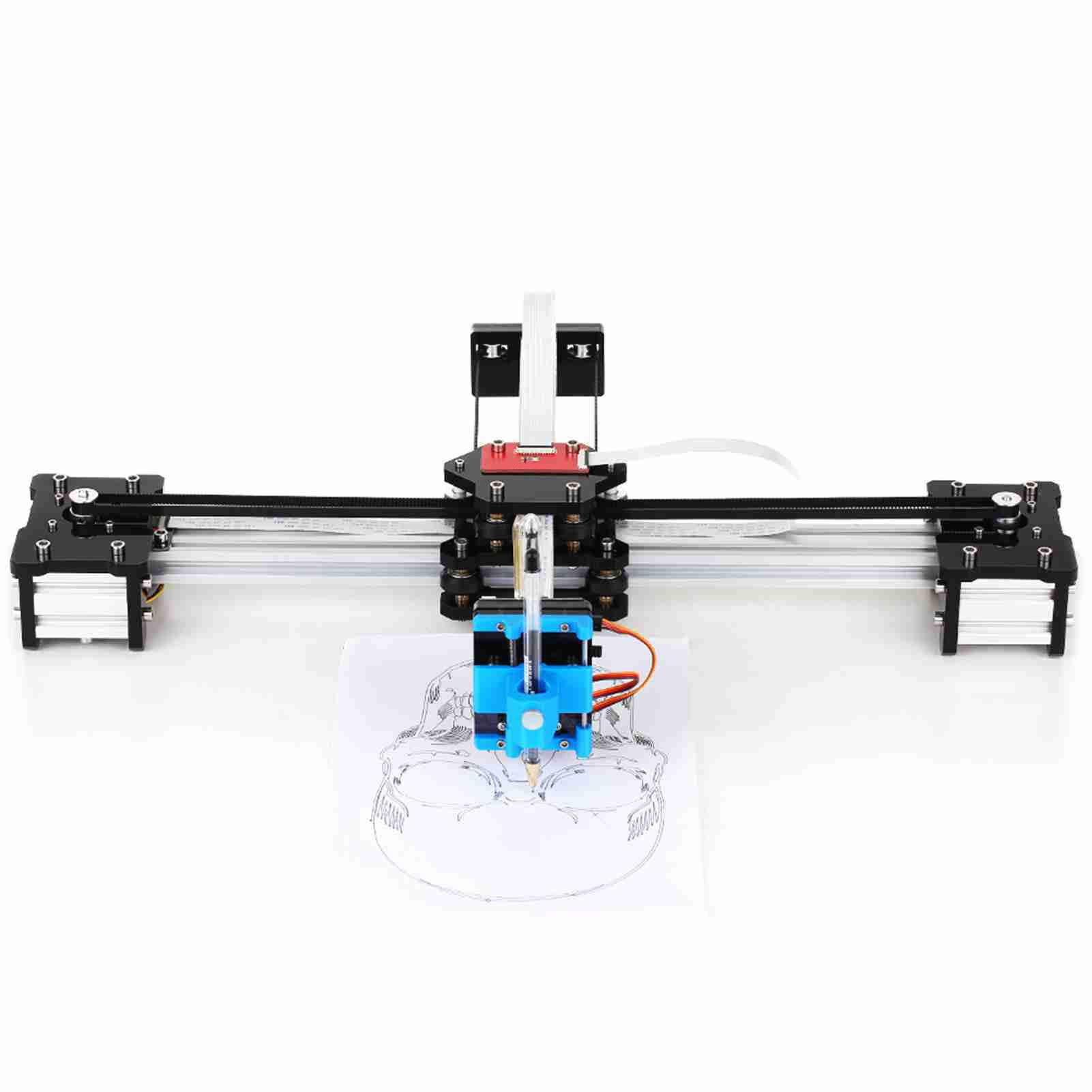 Plotter Pen Drawing Robot Robot Máquina de Dibujo Ensamblado para Escribir Silver (Enchufe de la UE)