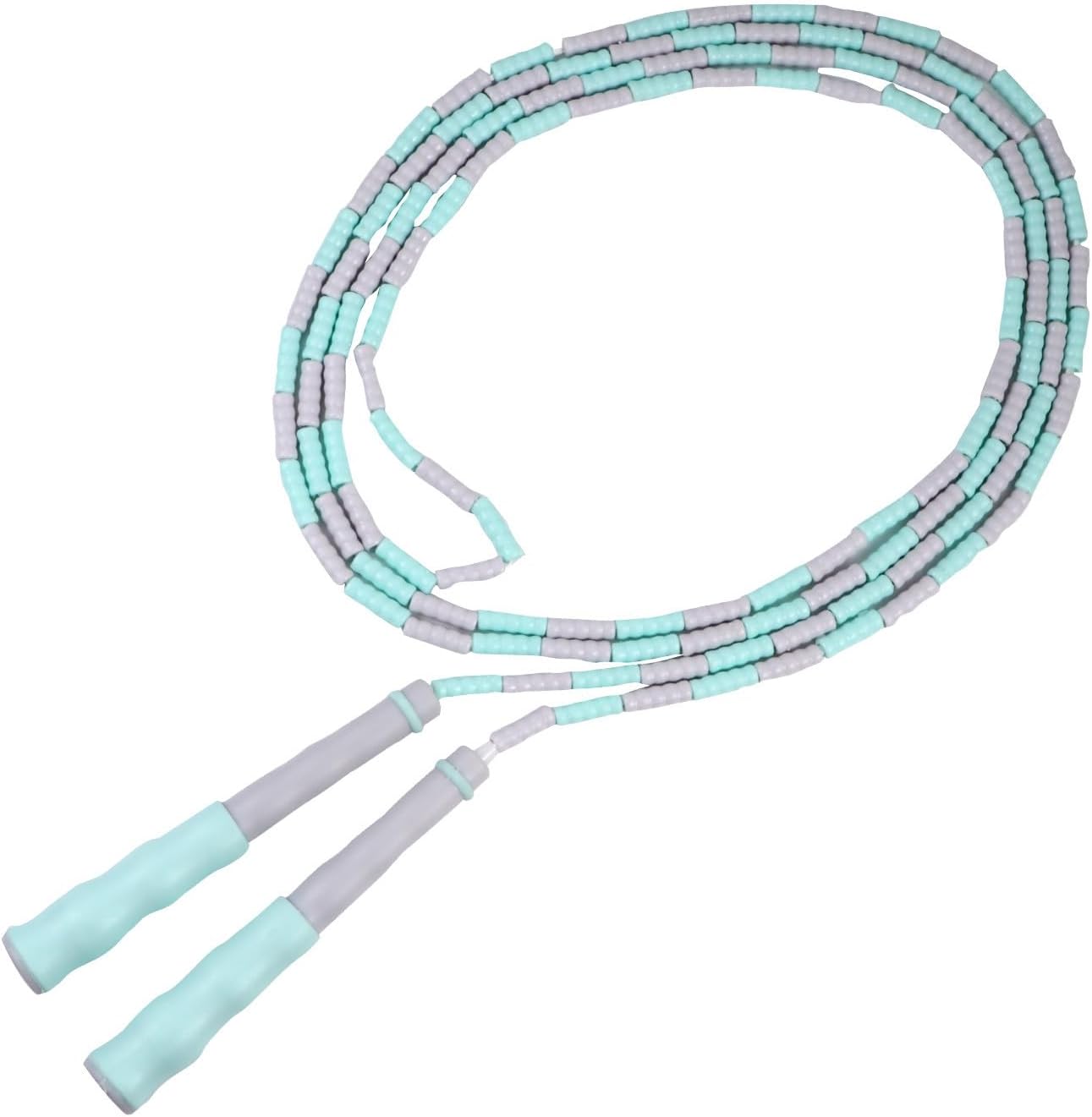 Vaguelly Adjustable Fitness Jump Rope 3.6m Soft Beaded Skipping Rope with Pvc Coating Lightweight Sports Exercise Cord for Indoor and Outdoor Training