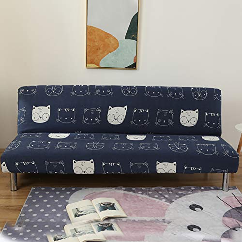CJMING 160-190 cm Funda de sofá Cama elástica, Clic-clac para la Cubierta Completa de sofás sin reposabrazos, Cubierta Protectora para sofá Todo Incluido para Oficina en casa del Hotel