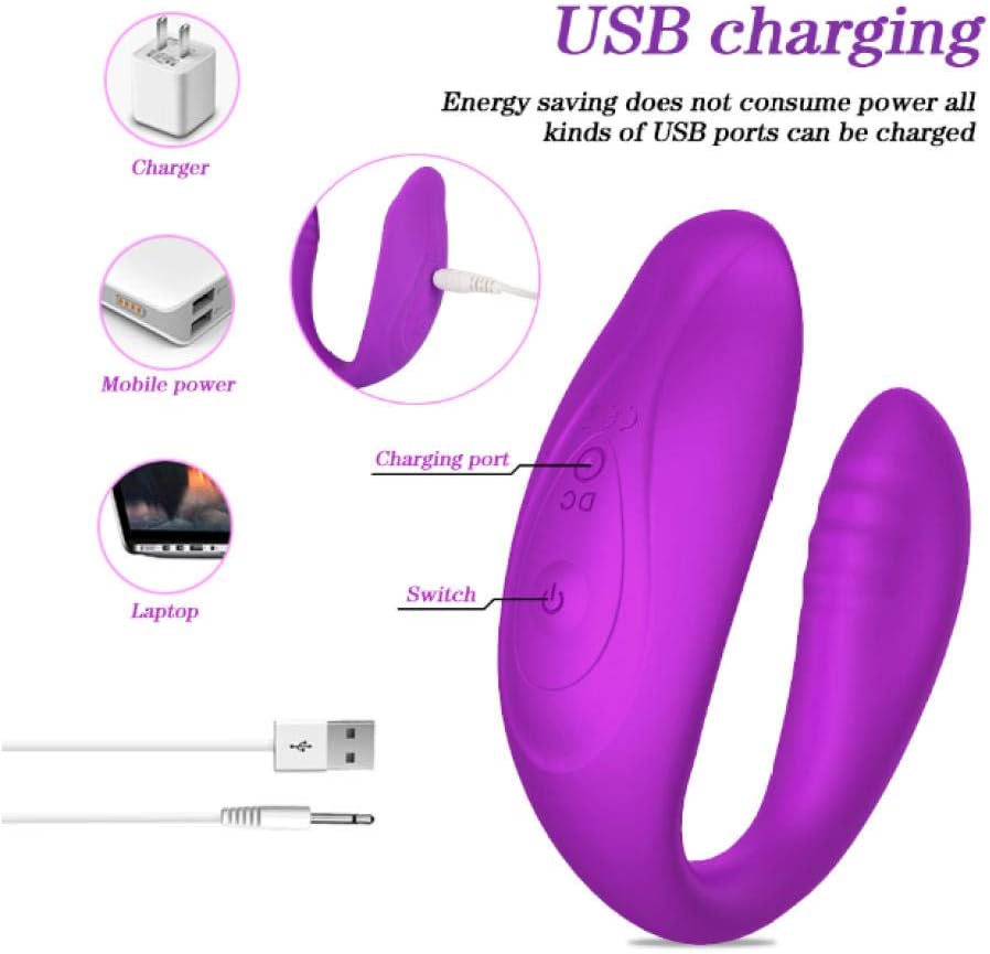 Juguete Sexual Vibrador Doble Tipo U Erótico Para Parejas ...