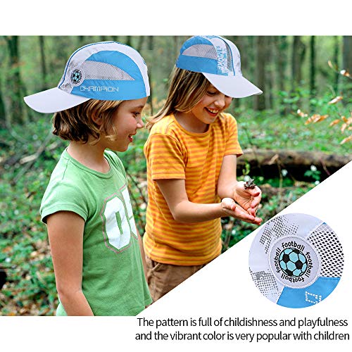 Adjustable Breathable Lightweight Quick Dry Mesh Uv Protection Sun Hat Wide Brim Kids Baseball Cap Boys Girls (White) #TOP5