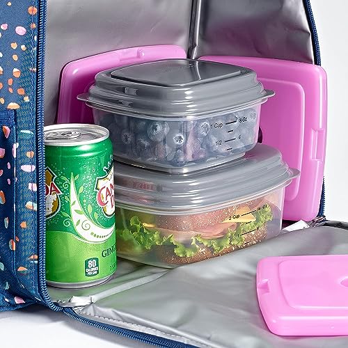 Cool Coolers by Fit & Fresh Slim Ice Packs, Quick Freeze Reusable Ice Packs for Lunch Boxes & Coolers, Long-Lasting, Space Saving Lunch Ice Packs, Purple 4PK by Fit & Fresh - Image 6