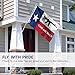 ANLEY Fly Breeze 3x5 Foot Texas Come And Take It Flag - Vivid Color and Fade Proof - Canvas Header and Double Stitched - M4 Carbine Rifle Flags Polyester with Brass Grommets 3 X 5 Ft