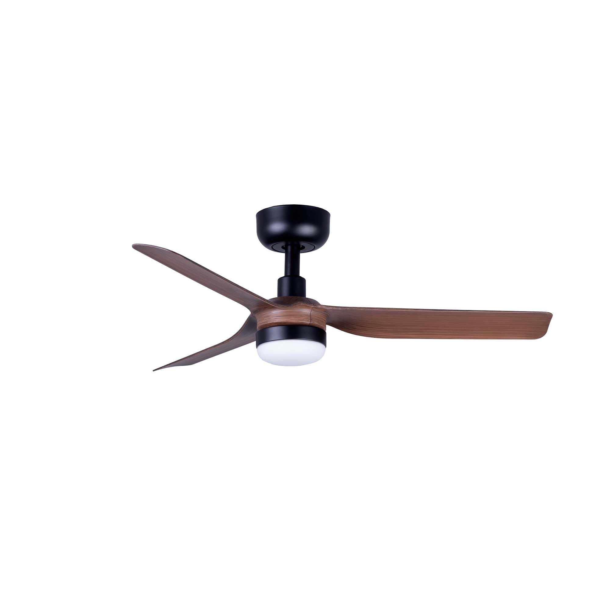 FARO BARCELONA 33823-1TW - MINI PUNT S LED Ventilatore nero/legno scuro DC