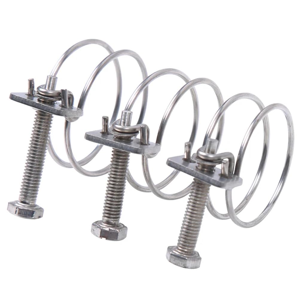 Abrazaderas de acero inoxidable 304 para manguera de PVC, con doble garganta y ajuste de clip fuerte, para ventilación de agua, 150, 160 x 3 (1 unidad)