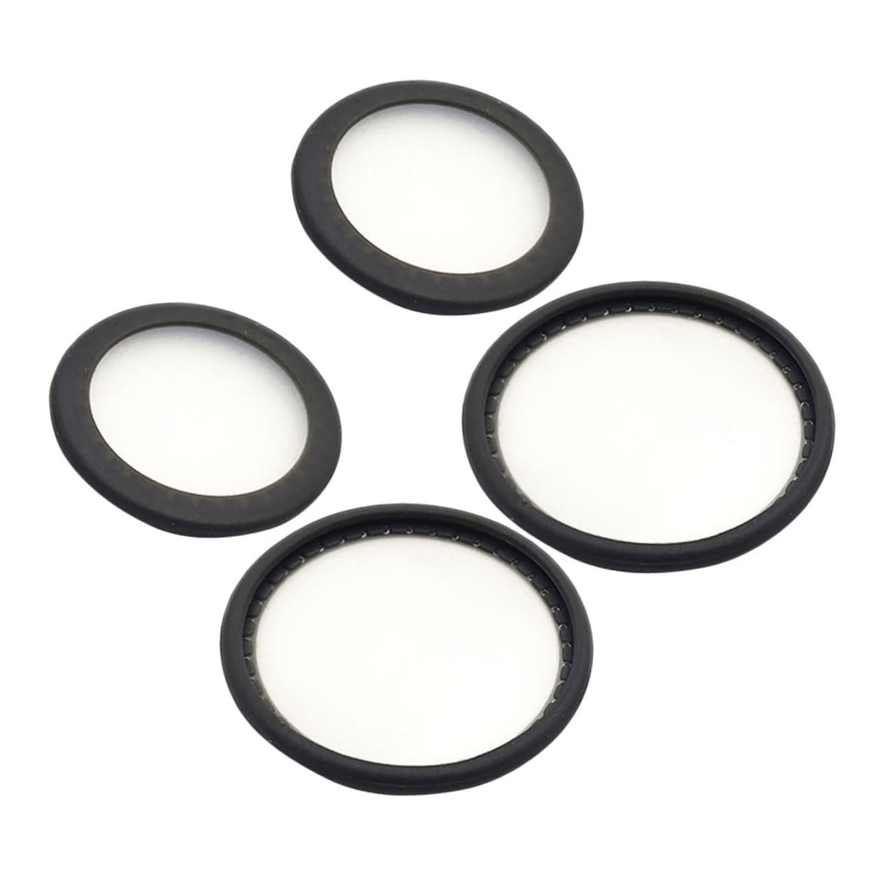 8 Sätze Stethoskopmembran Glocke Für Zubehör Teile -zwerchfellersatz Kardiologie Ersatzmembran Für -membranabdeckung Black Pvc