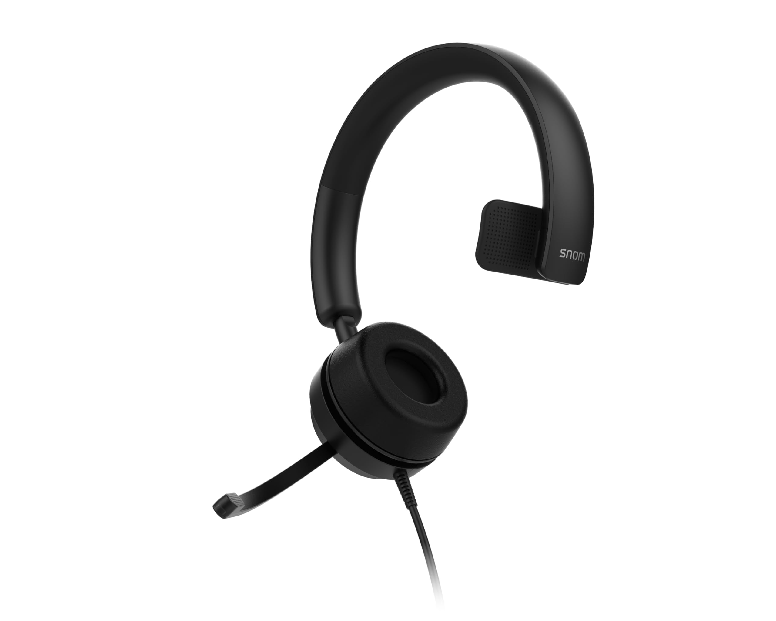SNOM A310M Cuffie filo - Auricolari Monoaurali per Call Center e Uffici - Audio HD, Comfort Elevato, Struttura Leggera, Cancellazione Passiva del Rumore - Compatibili con Telefoni