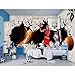 Decoración para el hogar Papeles de pared Habitación para niños Papel De Parede 3D Personalizado Baloncesto Deporte Foto Mural Autoadhesivo Vinilo/Papel tapiz de seda, 200 * 140