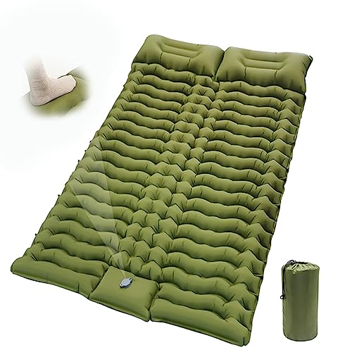 Matelas de camping double gonflable 10 cm pour tente et randonnée