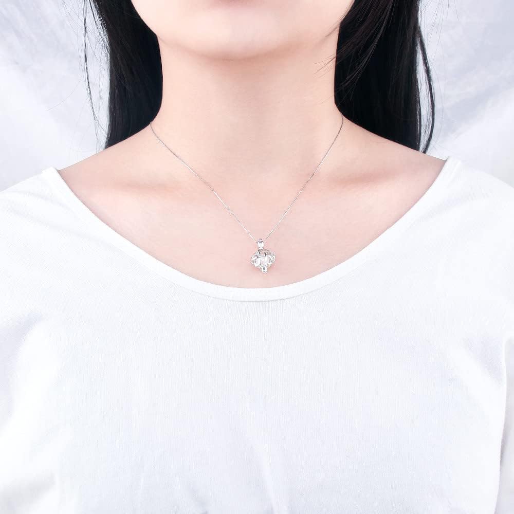 Celtic Knot Twisted Cage Pendants for Pearl Jewelry Making Sterling Silver, Design Cage Pendants for Women - Image 5