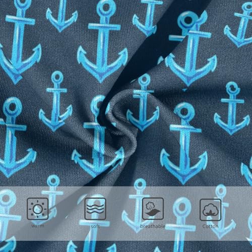 Joisal Pattern Girls Underwear Toddler 2t Cotton Panties for Girl Nautical Anchors Dark Blue Kids Briefs Undies3