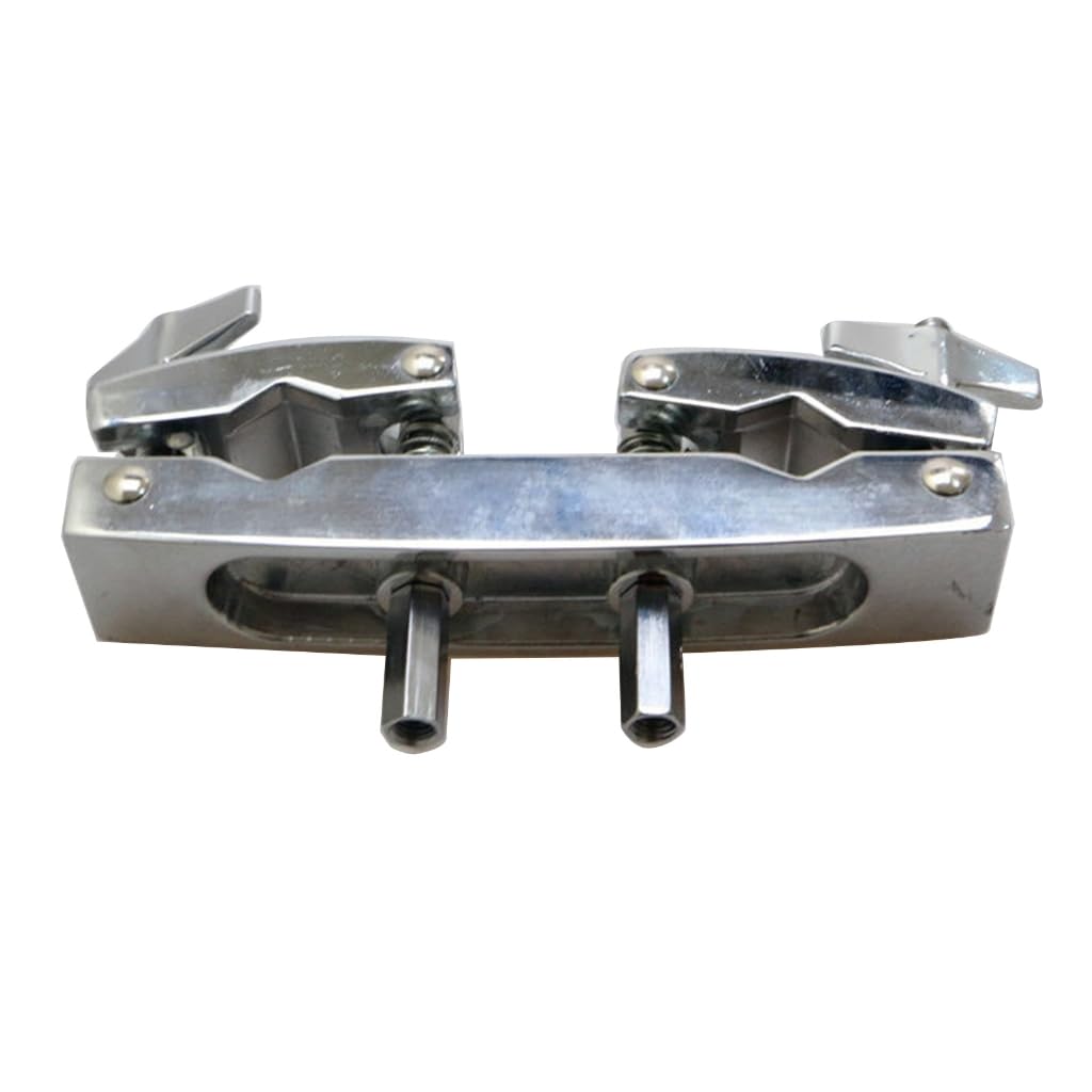 Kit de batterie en métal avec pince à percussion en fer - Support de fixation pour tige de percussion - Accessoire de cloche de vache