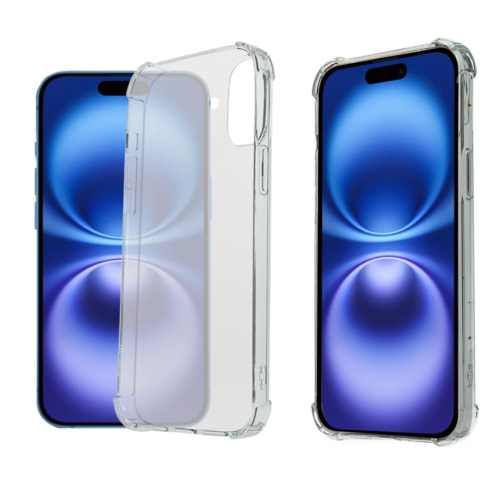 Etui przezroczyste na iPhone 17, tpu silikonowe clear case, wzmocnionymi narożne, ochroną krawędzi, odporne na zarysowania