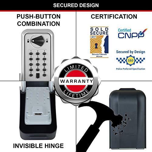 Caja fuerte para llaves de pared extragrande Master Lock 5426EURD 5