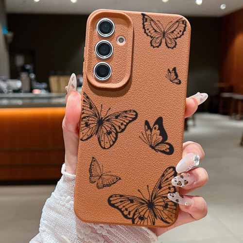 Coque Samsung S25 Plus papillon marron, accessoire tendance pour vos sorties quotidiennes