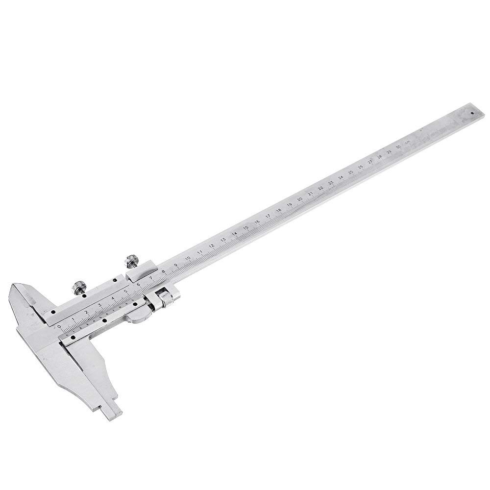 Micromètre de bricolage 0-300mm outil de mesure du bois en acier inoxydable vernier