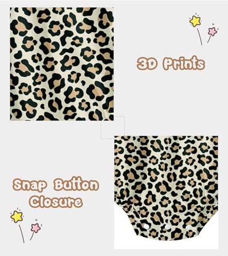 Baby Girls Clothes Infant Print Ruffle Romper Bodysuit with Bow 0-18 Months4