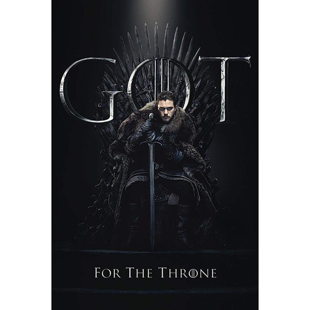 Poster Game Of Thrones A Lion & A Dragon - 61x91,5 Cm Con Strisce Adesive R 675309