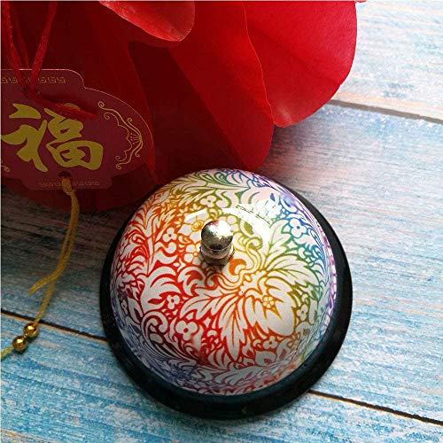 Floral Bell Ringers For Teachers - Front Desk Bell For Hotel, Restaurant Reception Desk Bell For Service - Classroom Bell Ringer Attention Bell - Ringer Bell To Ring For Service Bell For Desk Ksi #TOP5