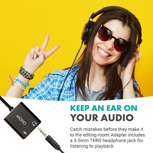 Movo Usbc-Ac2 3.5Mm To Usb-C Stereo Audio Adapter - External Sound Card For Pc, Mac, Android - 3.5Mm Trs Headphone Jack And Audio Jack To Usb-C Connector - Aux To Usb-C Mic Adapter For Gaming Speakers #TOP2