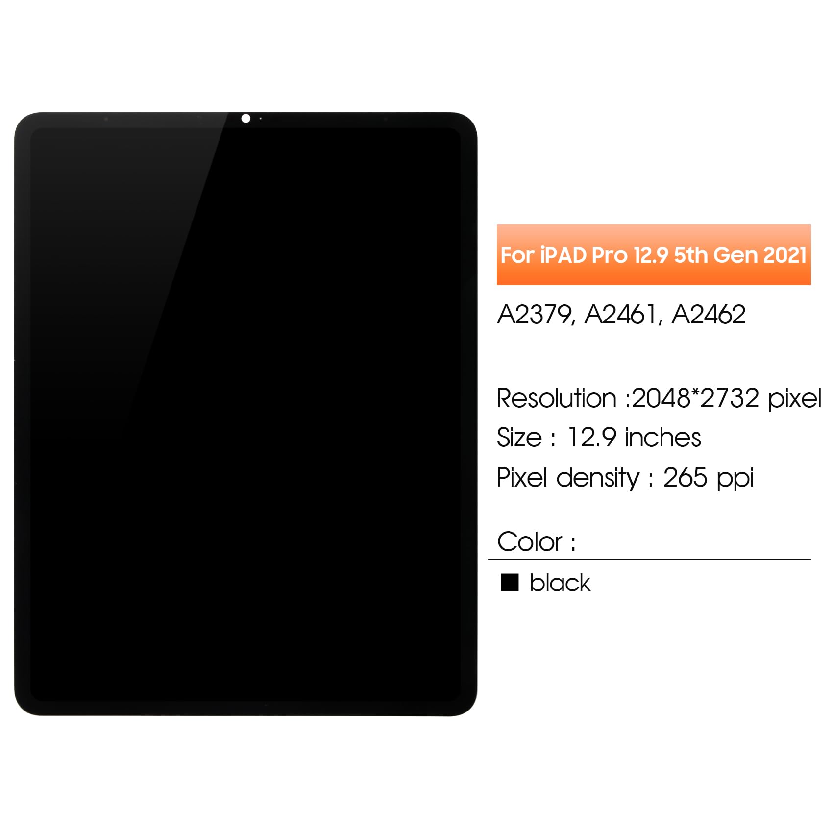 Display LCD Per IPad Pro 12.9 5a Gen 2021 - Schermo Sostitutivo A2379