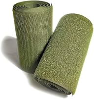 Vista 75 de Cinta de gancho y bucle de 1 pulgada de ancho, color gris oscuro, no adhesiva, 1 yarda de longitud, cinta de nailon gris, juego de sujetadores