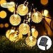 Produktbild ECOWHO Solar Lichterkette Außen mit LED Kugel 8m 40 LED Solarbetriebene Lichterketten für Innen, Garten, Hochzeit, Party, Weihnachten(Warmweiß) (Warmweiß Lichterkette)