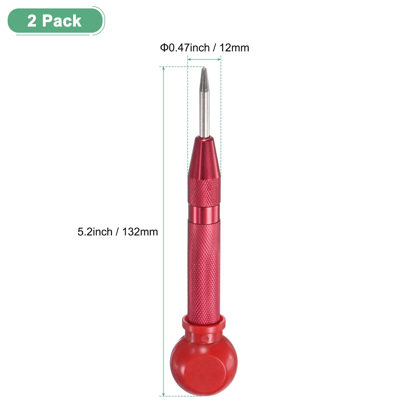 M METERXITY 2-Pack Automatic Center Punch - Image 3