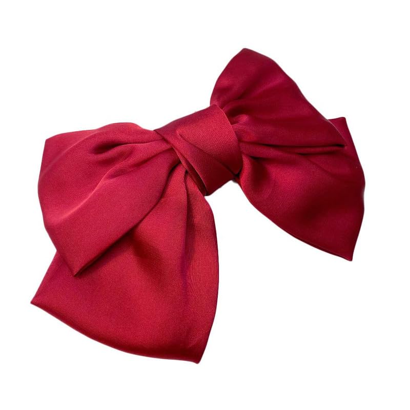 Shidara 1 Pcs Luxury Hair Clip Big Red Bow for Women Girls Hair Accessories Hair Styling Tools Party Favors Decoration