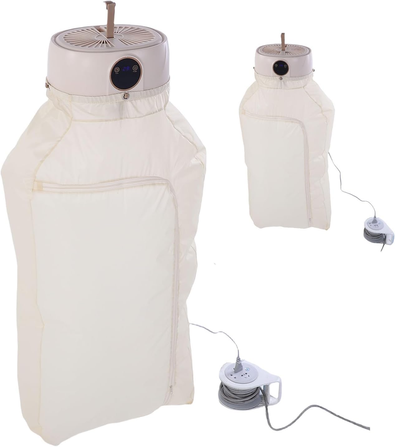 Portable Clothes Dryer, Large Capacity Low Noise Foldable Electric Drying Machine, Underwear with Dry Bag, Hook, Perfectfor Travelers, Housewarming, HassleFree Setup (US Plug 110V)