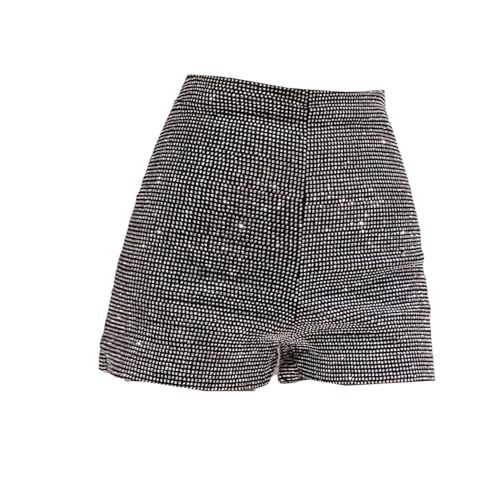 Short extensible taille haute chic et sexy aux finitions brillantes