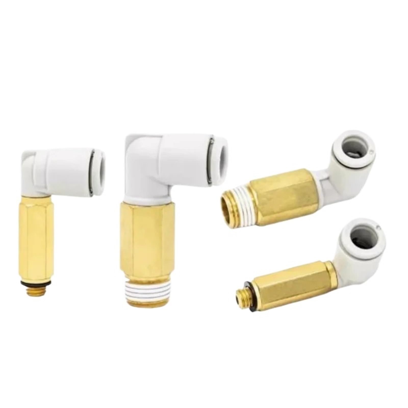 Racores neumáticos de codo extendido serie KQ2W con rosca sellada de alta precisión métrica